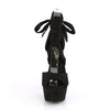DELIGHT-679 Plateau Sandaletten Schwarz | Pleaser