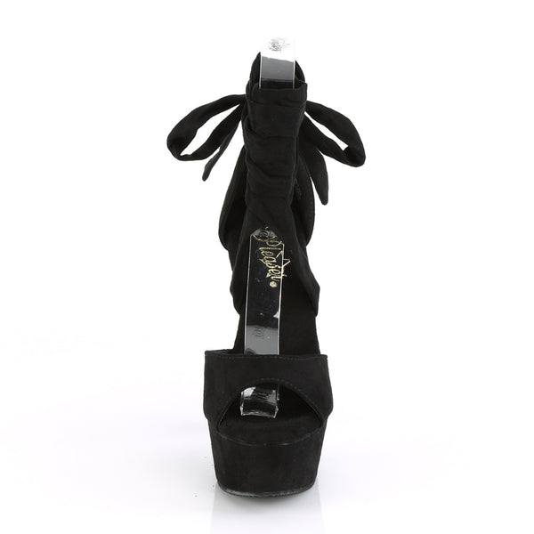 DELIGHT-679 Plateau Sandaletten Schwarz | Pleaser