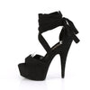 DELIGHT-679 Plateau Sandaletten Schwarz | Pleaser