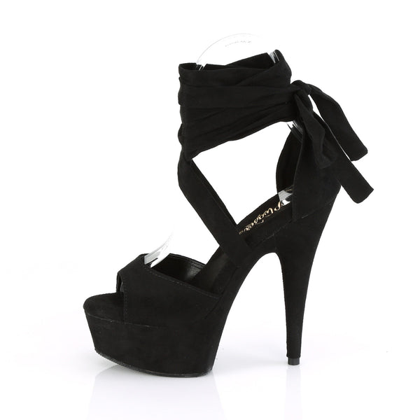 DELIGHT-679 Plateau Sandaletten Schwarz | Pleaser