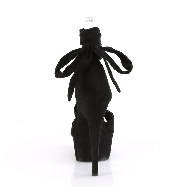 DELIGHT-679 Plateau Sandaletten Schwarz | Pleaser