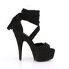 DELIGHT-679 Plateau Sandaletten Schwarz | Pleaser