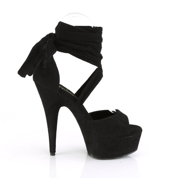 DELIGHT-679 Plateau Sandaletten Schwarz | Pleaser