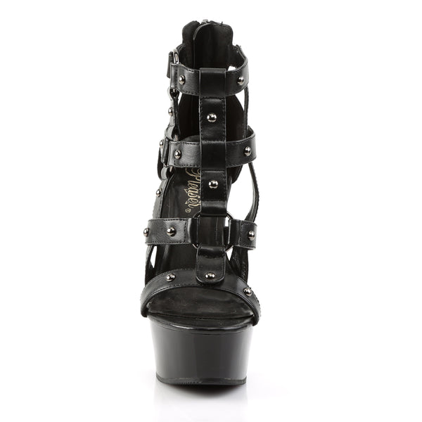 DELIGHT-682 Plateau Sandaletten Schwarz | Pleaser