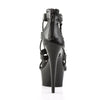 DELIGHT-682 Plateau Sandaletten Schwarz | Pleaser