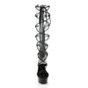 DELIGHT-698 Plateau Sandaletten Schwarz von Pleaser – Ansicht 2