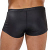 Schwarze Kunstleder Boxershorts im sexy Fetish Stil von TOF Paris – Ansicht 3