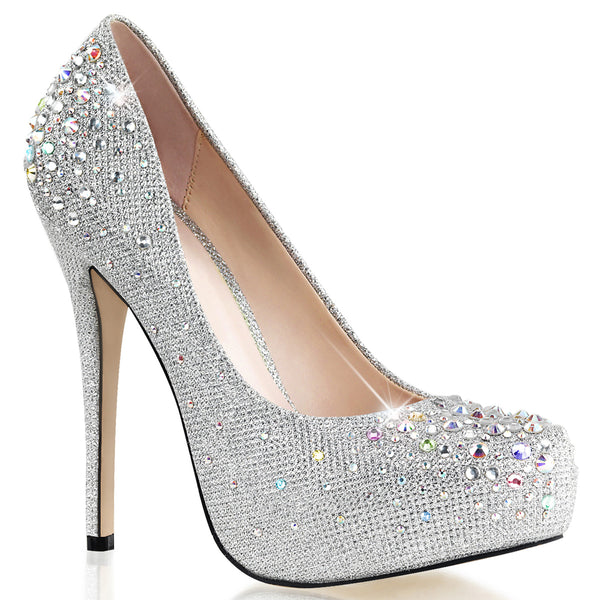 DESTINY-06R Plateau Pumps Silber von Fabulicious