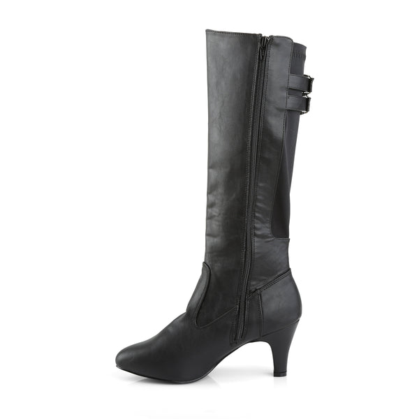 DIVINE-2018 Stiefel Schwarz Matt von Pleaser Pink Label – Ansicht 3