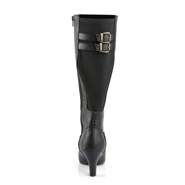DIVINE-2018 Stiefel Schwarz Matt von Pleaser Pink Label – Ansicht 4