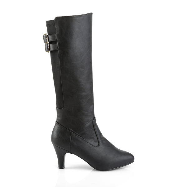 DIVINE-2018 Stiefel Schwarz Matt von Pleaser Pink Label – Ansicht 5