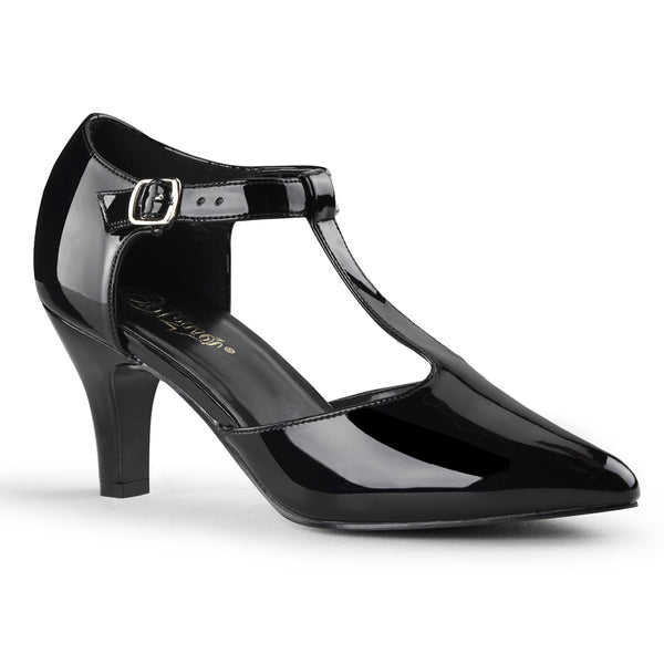 DIVINE-415 Pumps Schwarz Lack von Pleaser Pink Label