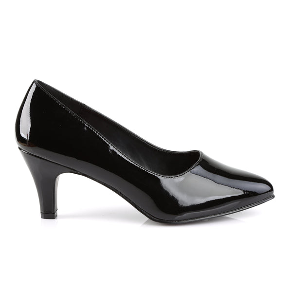 DIVINE-420 Pumps Lack Schwarz von Pleaser Pink Label – Ansicht 5