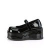 DOLLIE-01 Plateau Schuhe Lack schwarz Mary Janes von DemoniaCult – Ansicht 3