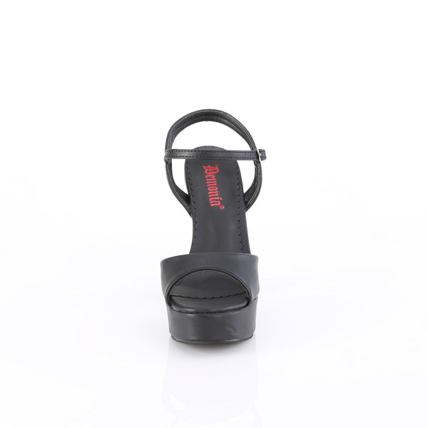 DOLLY-09 Plateau High Heel Sandaletten Schwarz Matt | DemoniaCult
