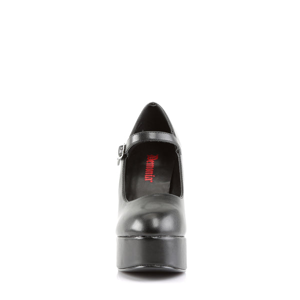 DOLLY-50 Plateau High Heel Pumps Schwarz Matt | DemoniaCult SALE