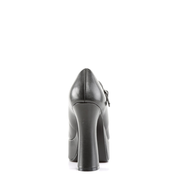 DOLLY-50 Plateau High Heel Pumps Schwarz Matt von DemoniaCult – Ansicht 4