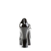 DOLLY-50 Plateau Pumps Schwarz Lack von DemoniaCult – Ansicht 4