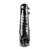 DOMINA-1023 Stiefeletten Schwarz Lack von Devious – Ansicht 2