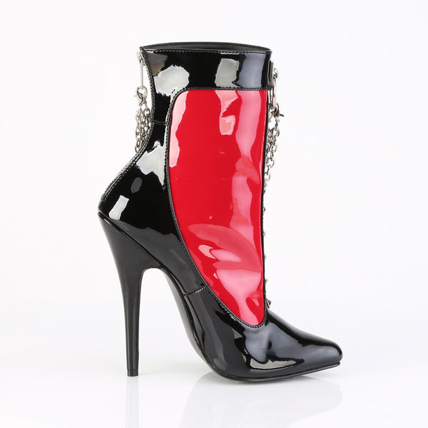 DOMINA-1033 Stiefelette - Rot/Schwarz von Devious – Ansicht 5