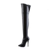 DOMINA-3000 Overknee Stiefel Schwarz Matt von Devious – Ansicht 3