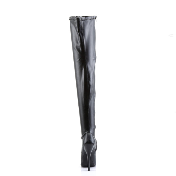 DOMINA-3000 Overknee Stiefel Schwarz Matt von Devious – Ansicht 4