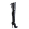 DOMINA-3000 Overknee Stiefel Schwarz Matt von Devious – Ansicht 5