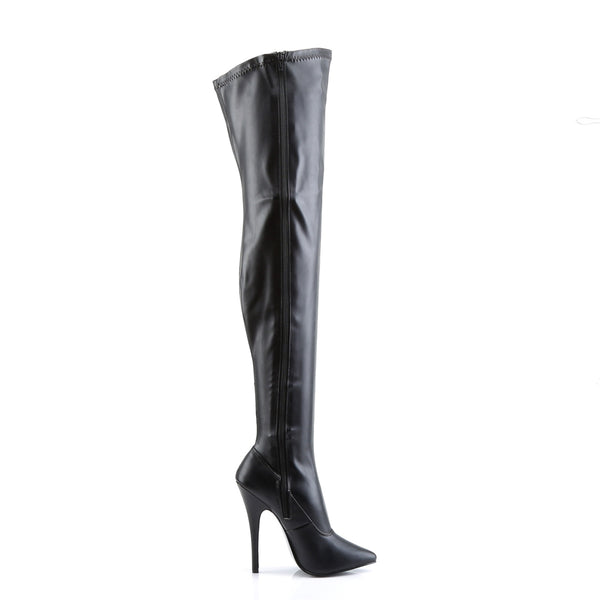 DOMINA-3000 Overknee Stiefel Schwarz Matt von Devious – Ansicht 5