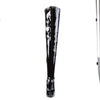 DOMINA-3000 Overknee Stiefel Schwarz Lack von Devious – Ansicht 2