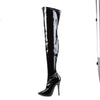 DOMINA-3000 Overknee Stiefel Schwarz Lack von Devious – Ansicht 3