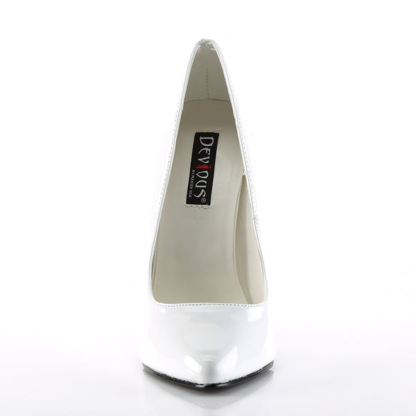 DOMINA-420 Pumps Lack Weiß | Devious