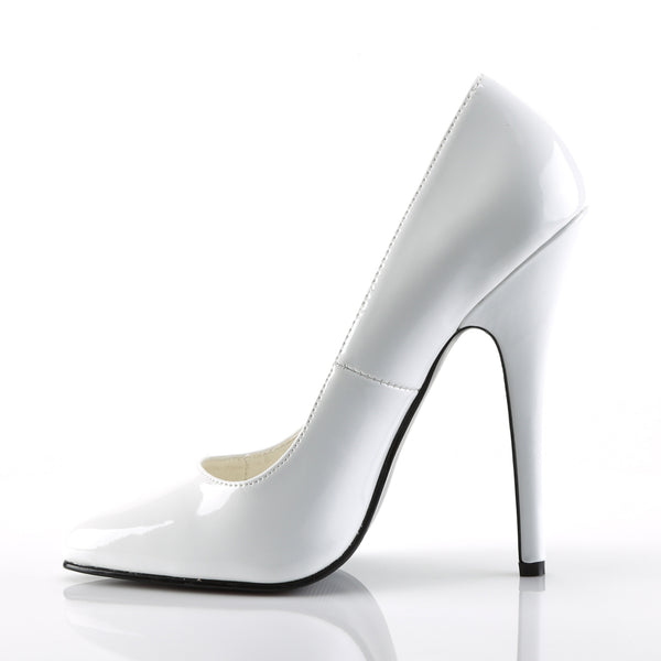 DOMINA-420 Pumps Lack Weiß | Devious