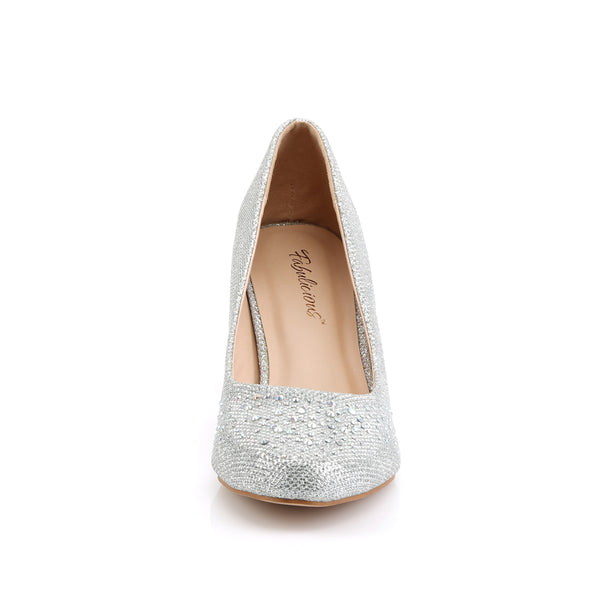 DORIS-06 Pumps Silber von Fabulicious – Ansicht 2
