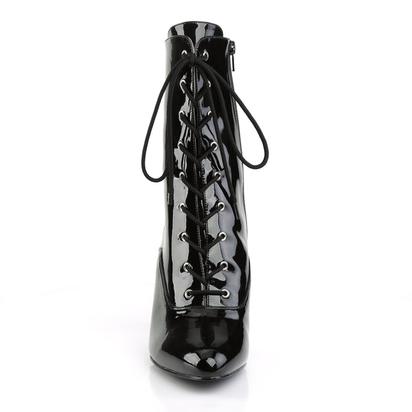 DREAM-1020 Stiefeletten Schwarz Lack von Pleaser Pink Label – Ansicht 2
