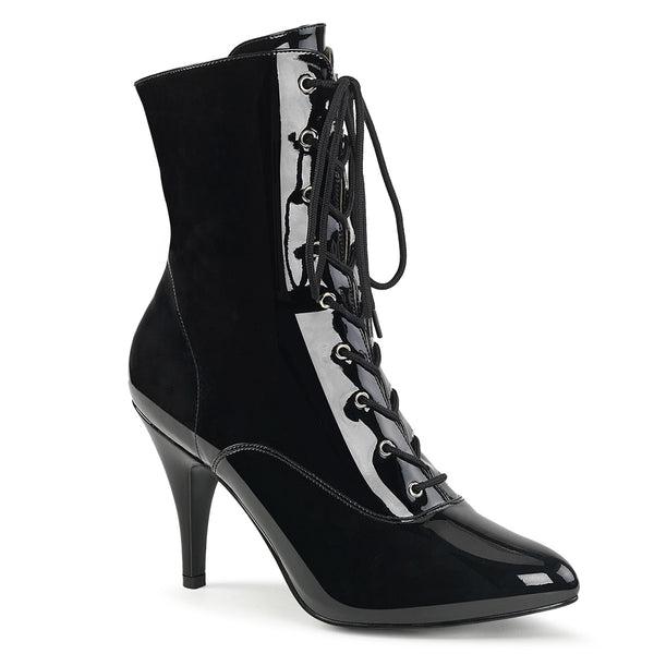 DREAM-1020 Stiefeletten Schwarz Lack von Pleaser Pink Label