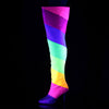 DREAM-3012RBG Overknee Stiefel Schwarz UV von Pleaser Pink Label – Ansicht 3