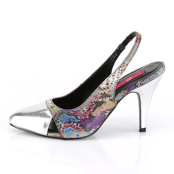 DREAM-405 Pumps Silber Mehrfarbig von Pleaser Pink Label – Ansicht 3