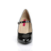 DREAM-428 Pumps Schwarz Lack von Pleaser Pink Label – Ansicht 2