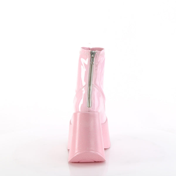 DYNAMITE-100 Plateau Stiefeletten glänzend rosa Stern von DemoniaCult – Ansicht 4