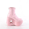 DYNAMITE-100 Plateau Stiefeletten glänzend rosa Stern von DemoniaCult – Ansicht 5