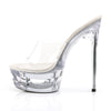 ECLIPSE-601 Plateau Pantoletten Transparent | Pleaser