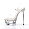 ECLIPSE-608 Plateau Sandaletten Transparent | Pleaser
