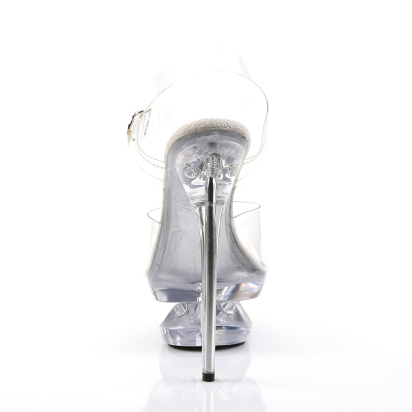 ECLIPSE-608 Plateau Sandaletten Transparent | Pleaser