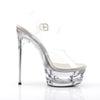 ECLIPSE-608 Plateau Sandaletten Transparent | Pleaser