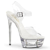 ECLIPSE-608 Plateau Sandaletten Transparent | Pleaser