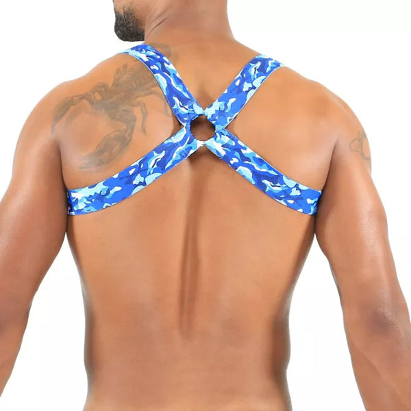 Blaues Elastic-Harness von TOF Paris – Ansicht 4