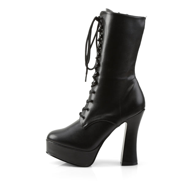 ELECTRA-1020 Plateau Stiefeletten Schwarz Matt von Pleaser – Ansicht 3