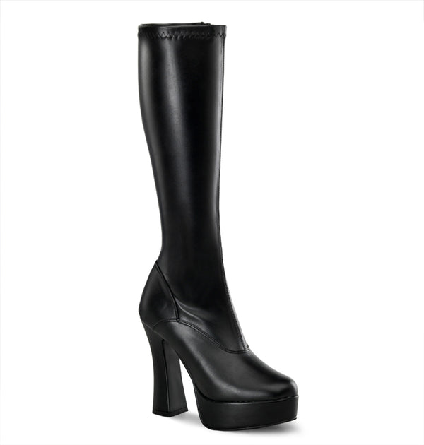 ELECTRA-2000Z Plateau Stiefel Schwarz von Pleaser