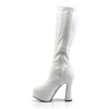 ELECTRA-2000Z Plateau Overknee Stiefel Weiß Matt von Pleaser – Ansicht 3