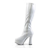 ELECTRA-2000Z Plateaustiefel Weiß Lack von Pleaser – Ansicht 3